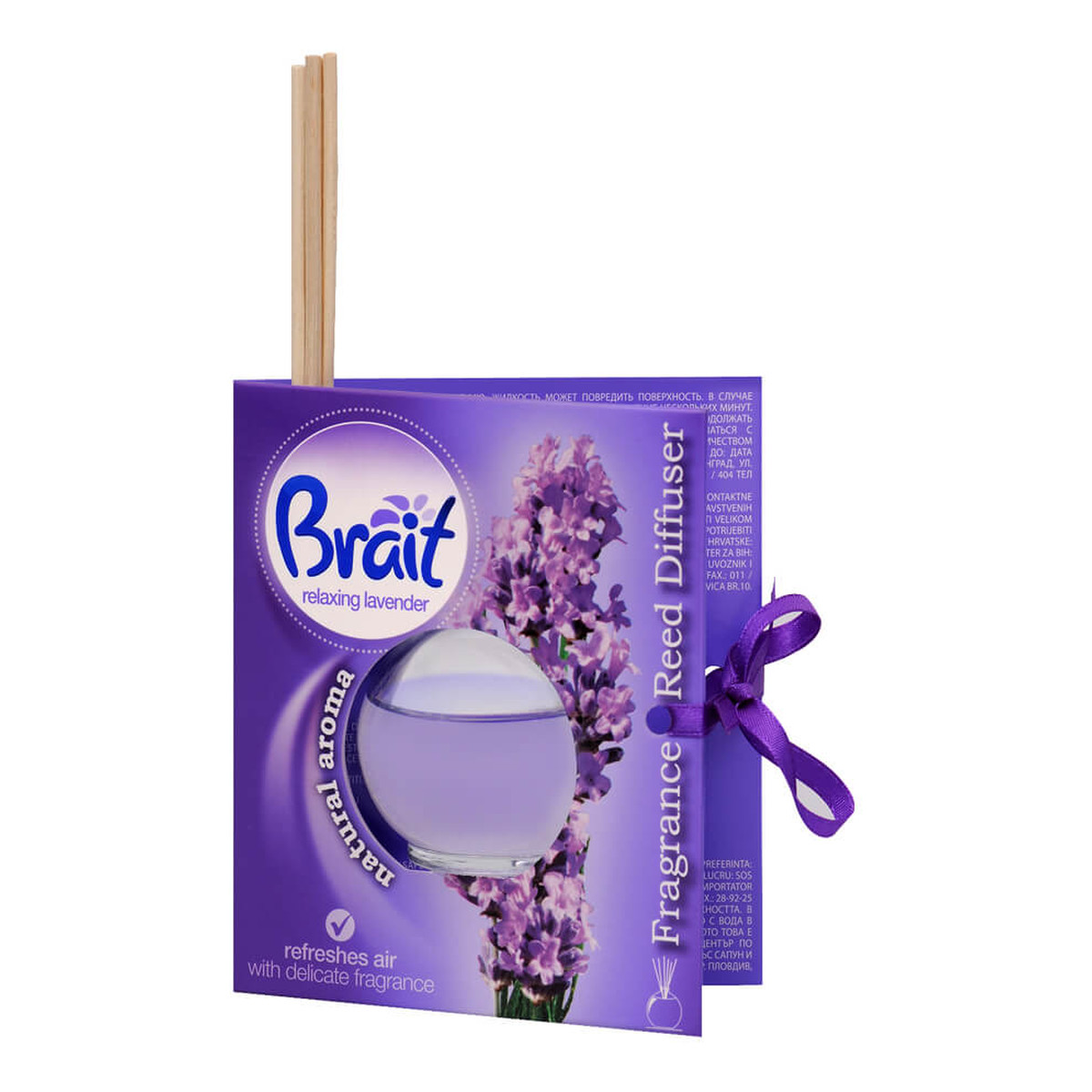Brait Natural Aroma Patyczki zapachowe Relaxing Lavender 40ml