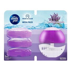 Zawieszka do WC Starter + 3 Wkłady Lavender & Rosemary 3x55ml