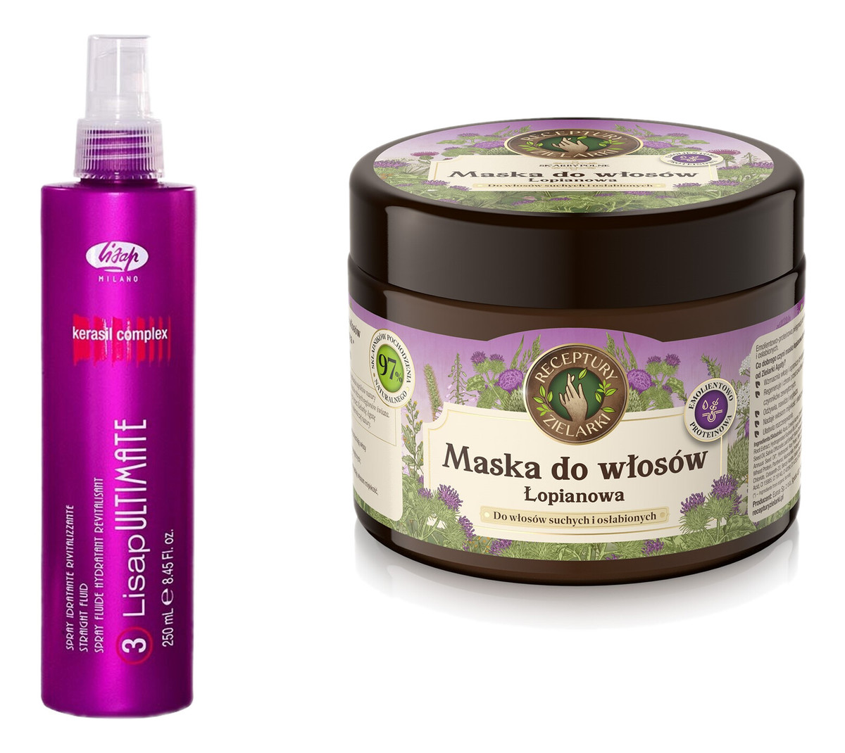 Ultimate Spray termoochronny 250ml + Maska łopianowa 300ml
