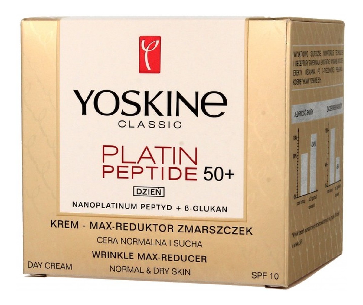 Platin Peptide 50+ krem max reduktor zmarszczek do cery normalnej i suchej na dzień