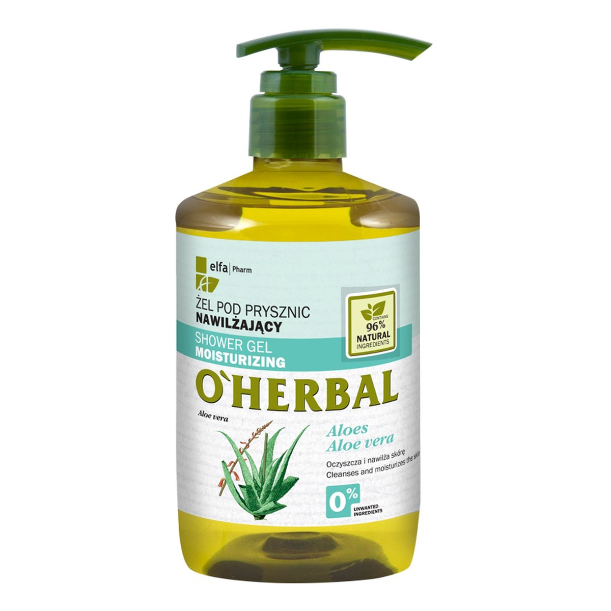O'Herbal Shower Gel Moisturizing Żel pod prysznic nawilżający z ekstraktem z aloesu 750ml