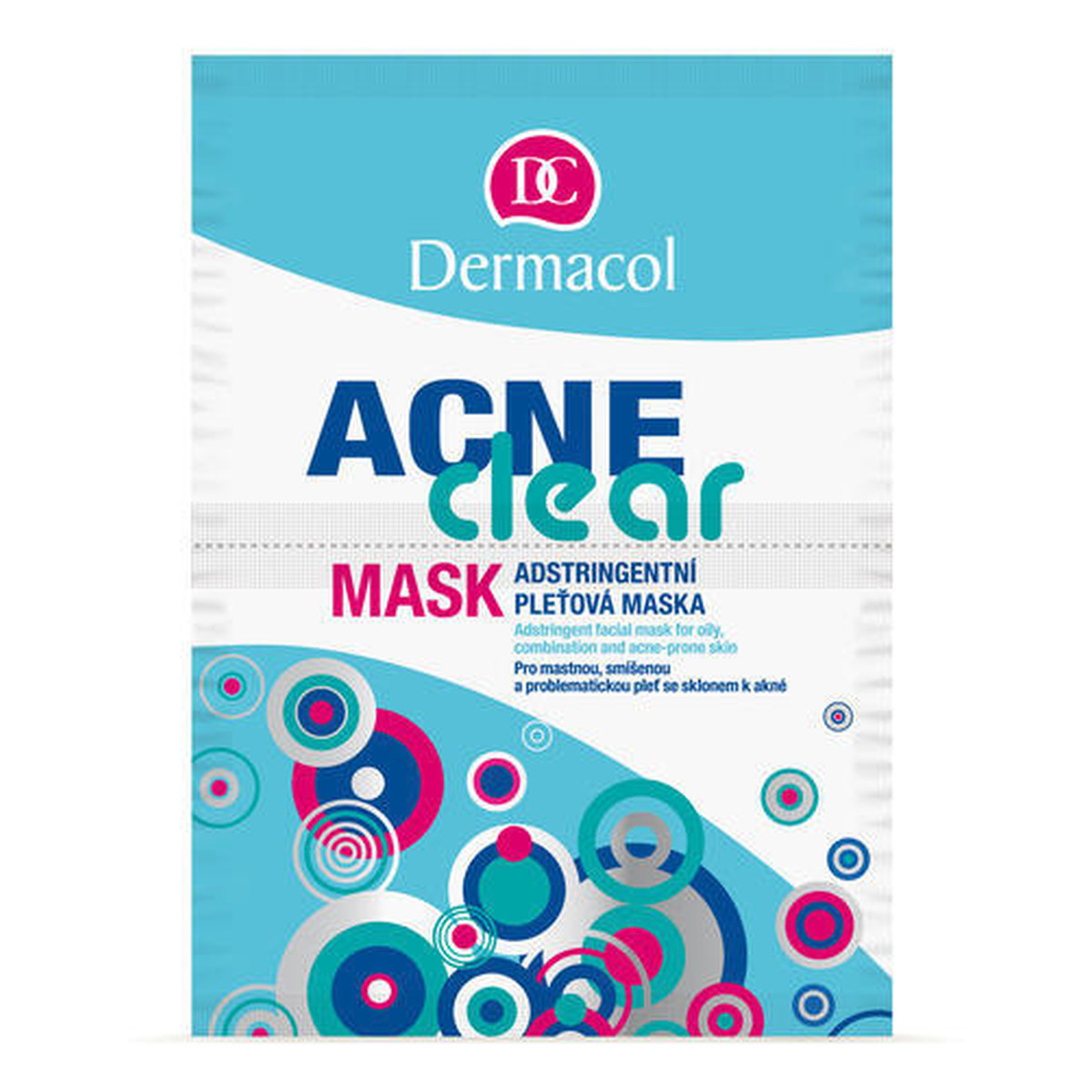 Dermacol Acne Clear Ściągająca Maseczka Do Cery Tłustej Mieszanej I Trądzikowej 16g