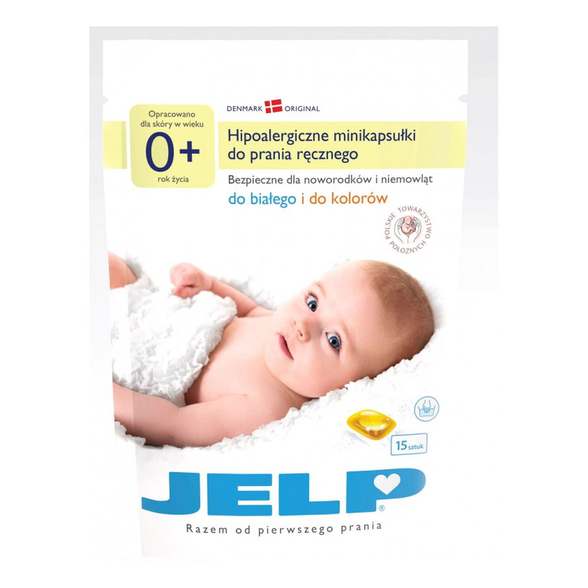 Jelp 0+ Hipoalergiczne minikapsułki do prania ręcznego 15 szt.