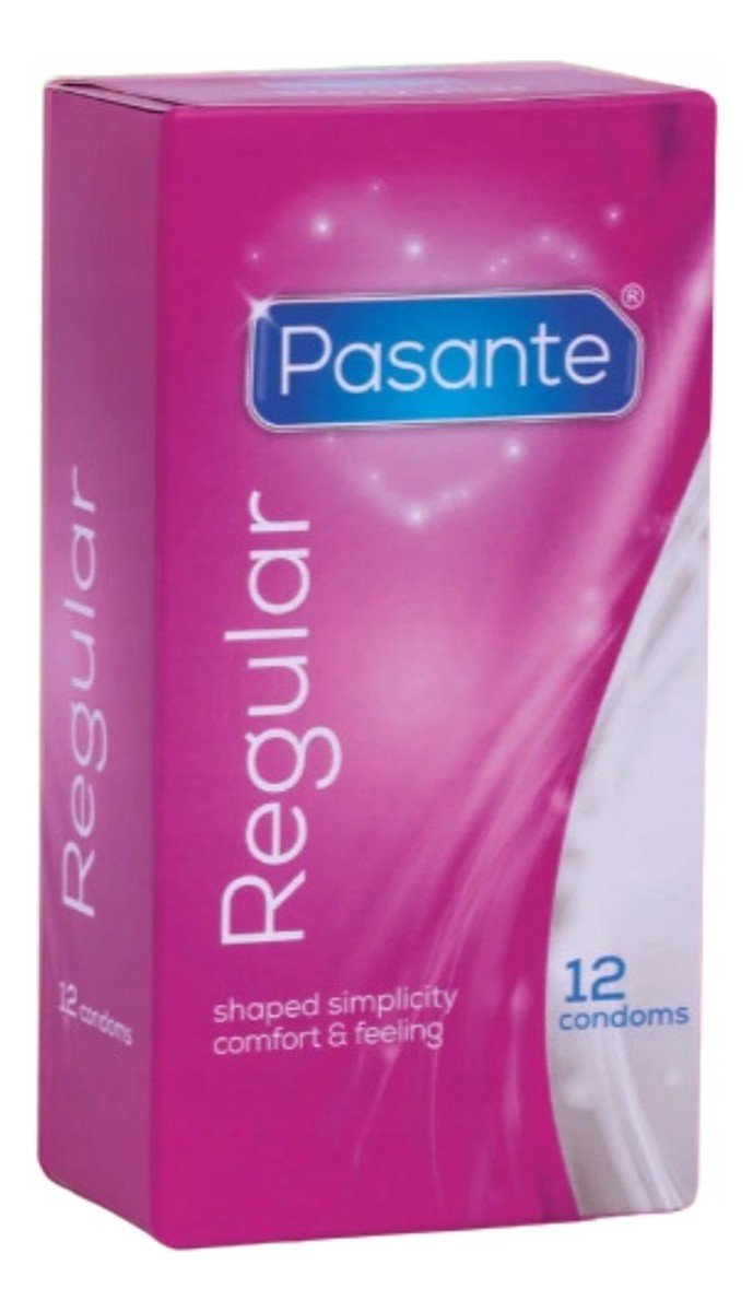 Regular lubrykowane prezerwatywy o anatomicznym kształcie 12szt