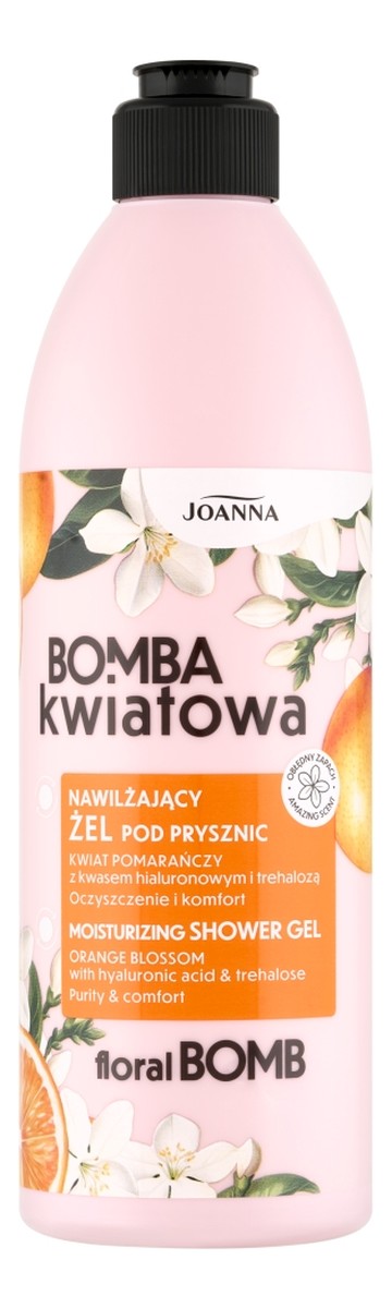 nawilżający żel pod prysznic kwiat pomarańczy