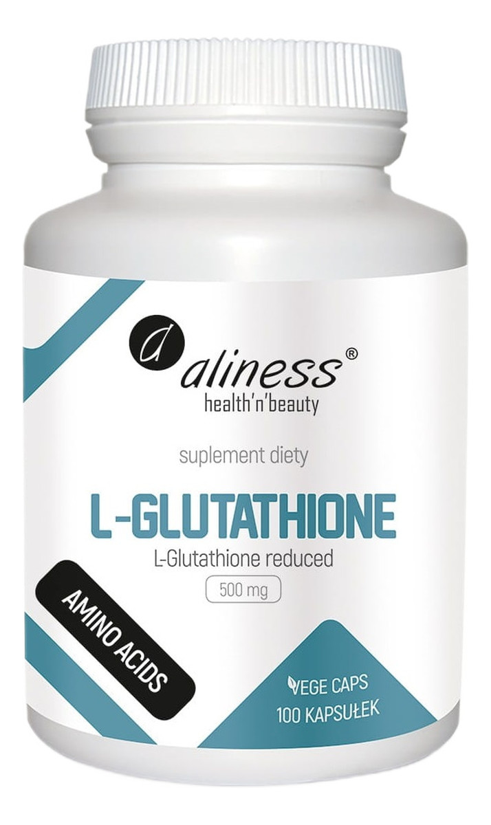 L-glutathione reduced 500mg suplement diety 100 kapsułek