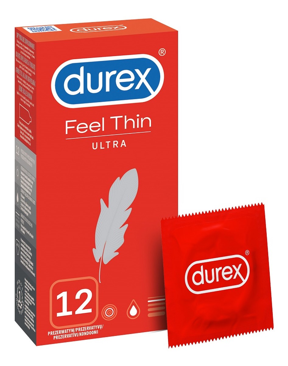 Feel thin ultra super cienkie prezerwatywy lateksowe 12 szt