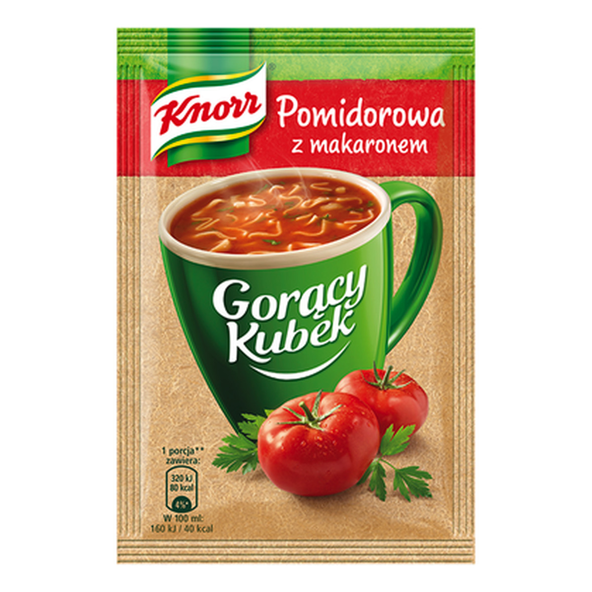 Knorr Gorący Kubek Pomidorowa z makaronem 19g
