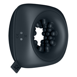 Ring stroker masturbator z funkcją wibracji black
