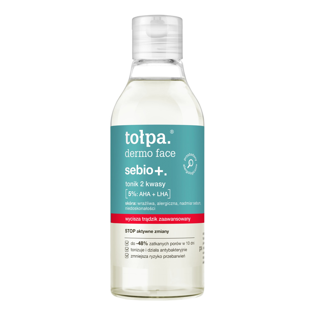 Tołpa Dermo face sebio+ tonik do twarzy 2 kwasy 5%: aha+lha 200ml