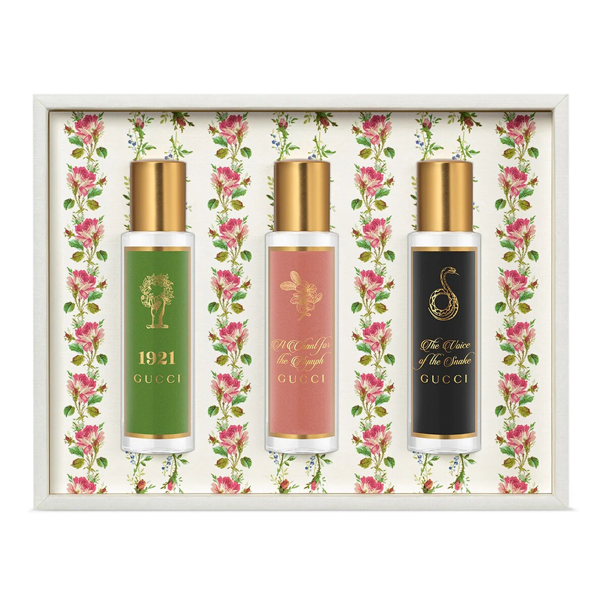 Gucci The Alchemist's Garden Zestaw 1921 woda perfumowana spray 15ml + a chant for the nymph woda perfumowana spray 15ml + the voice of the snake woda perfumowana spray 15ml