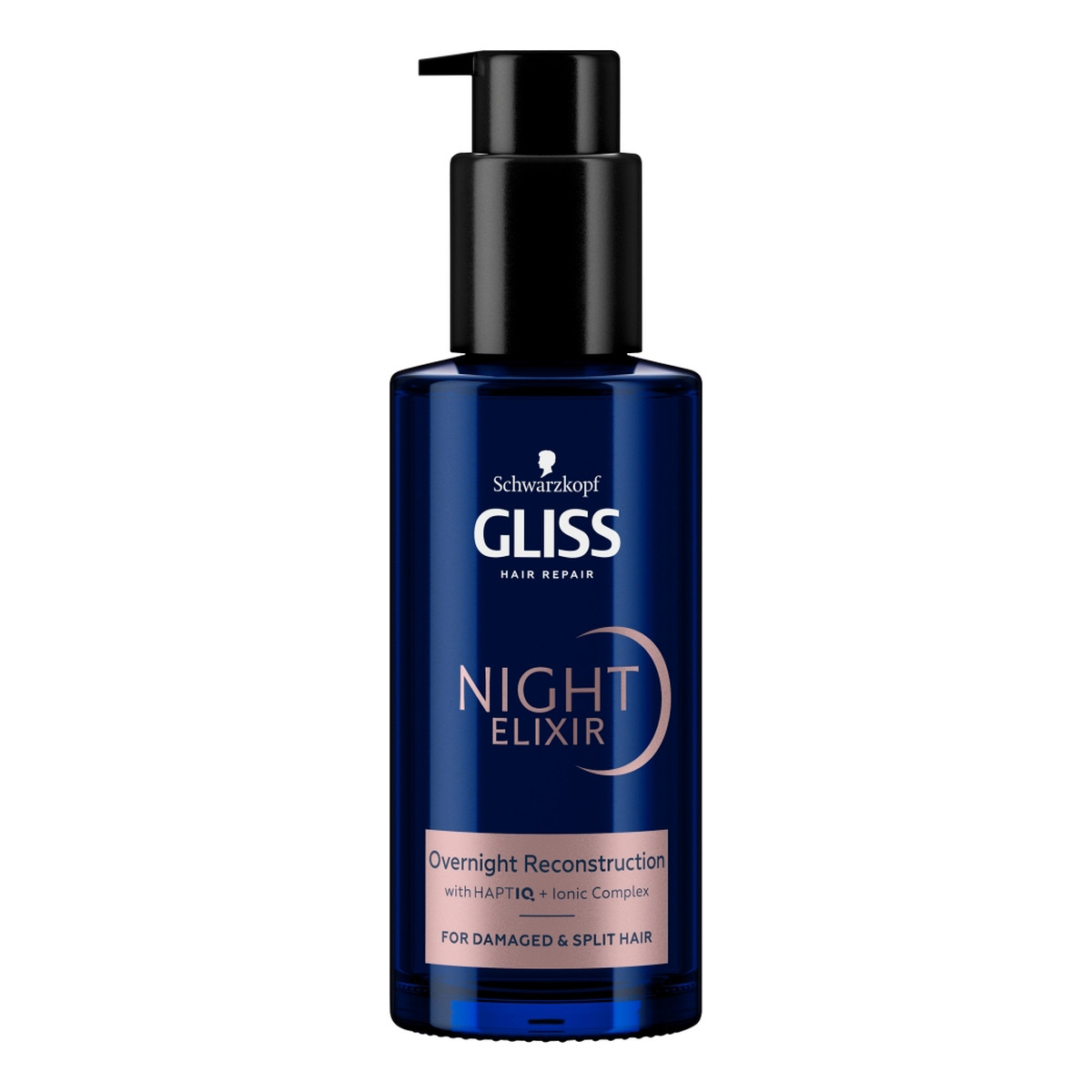 Gliss Night elixir reconstruction regenerująca kuracja na noc bez spłukiwania do włosów zniszczonych i rozdwojonych końcówek 100ml