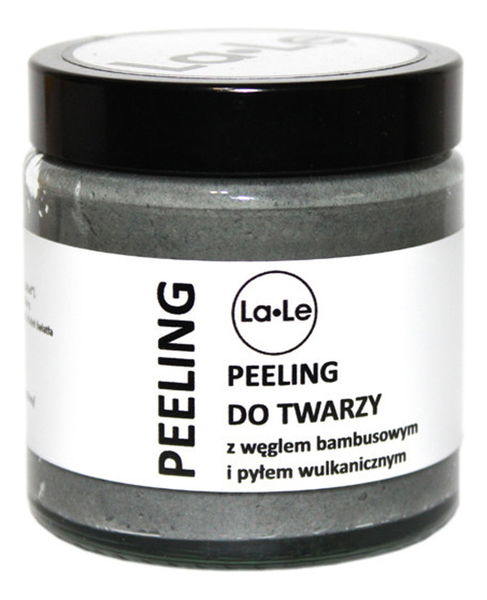 Peeling do twarzy z węglem bambusowym i pyłem wulkanicznym