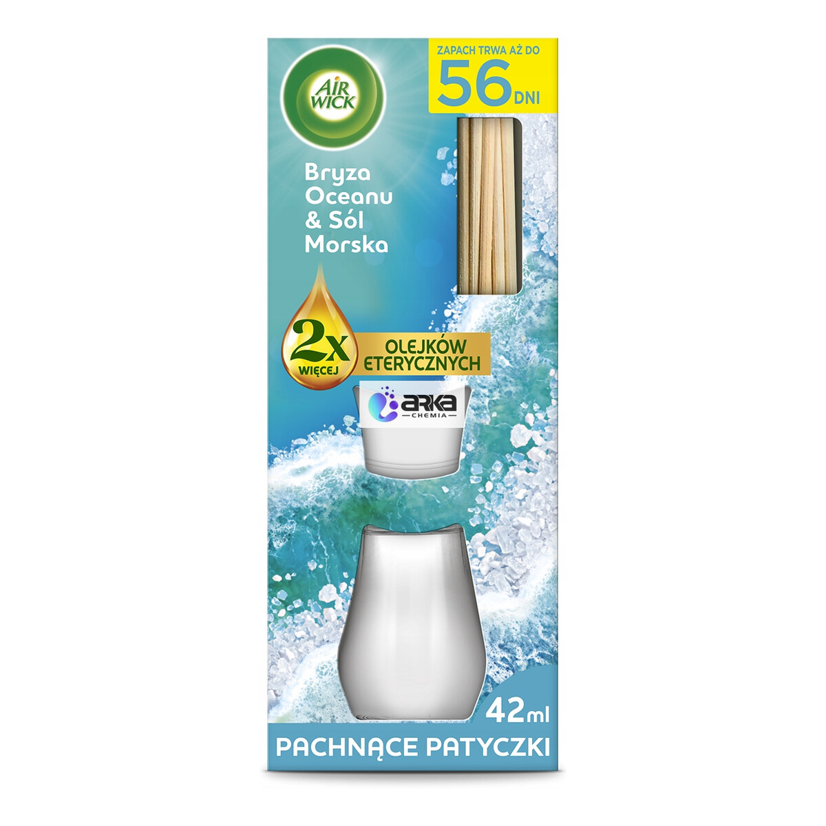 Air Wick Patyczki Zapachowe Bryza Oceanu & Sól Morska 42ml
