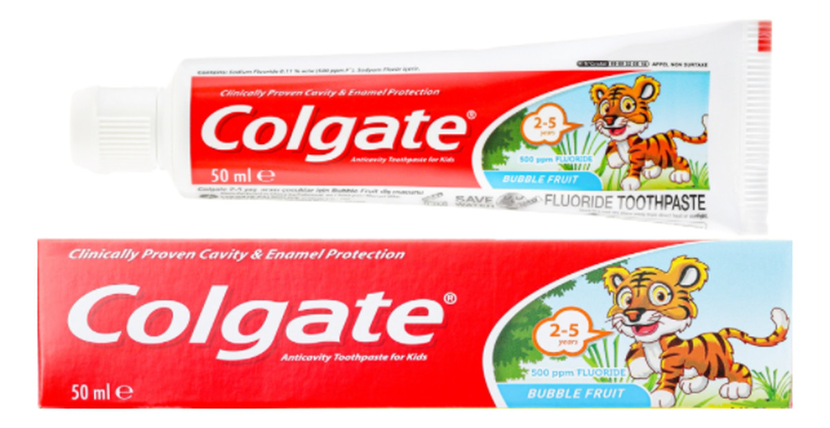 Anticavity Toothpaste For Kids Years pasta do zębów dla dzieci Bubble Fruit 2-5 lat