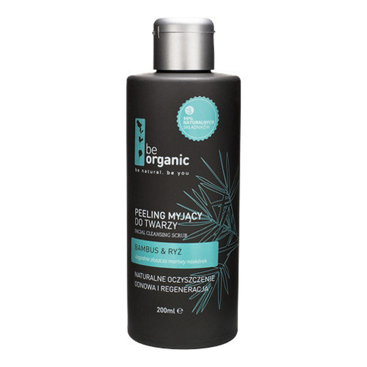 Be Organic Bambus i Ryż Peeling Myjący Do Twarzy 200ml