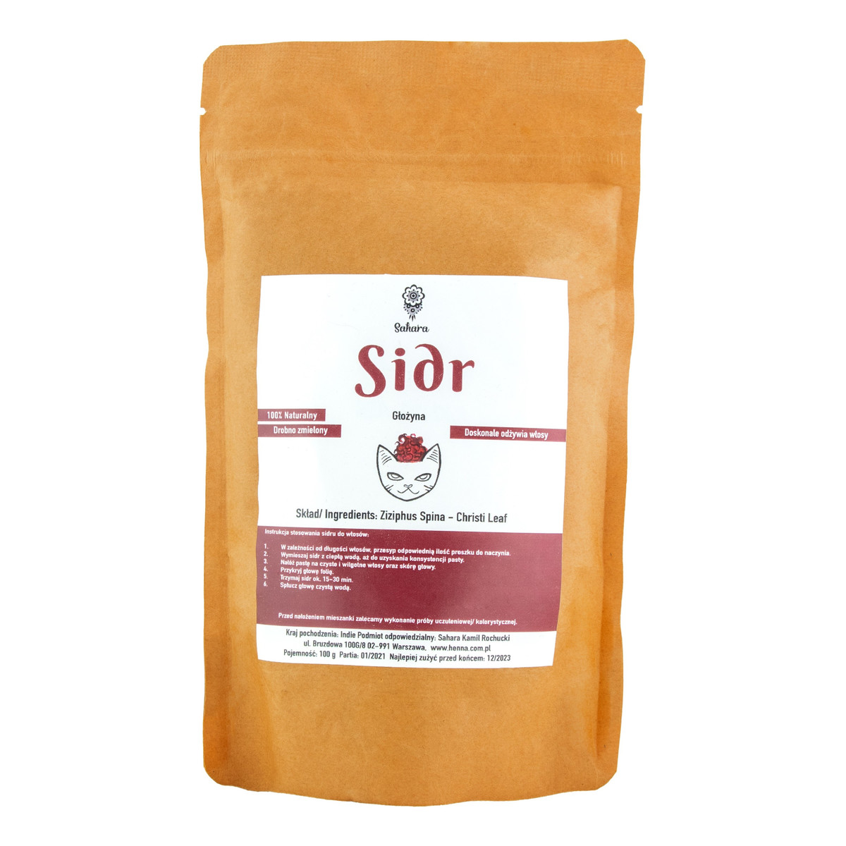 Sahara Henna Sidr Głożyna 100g