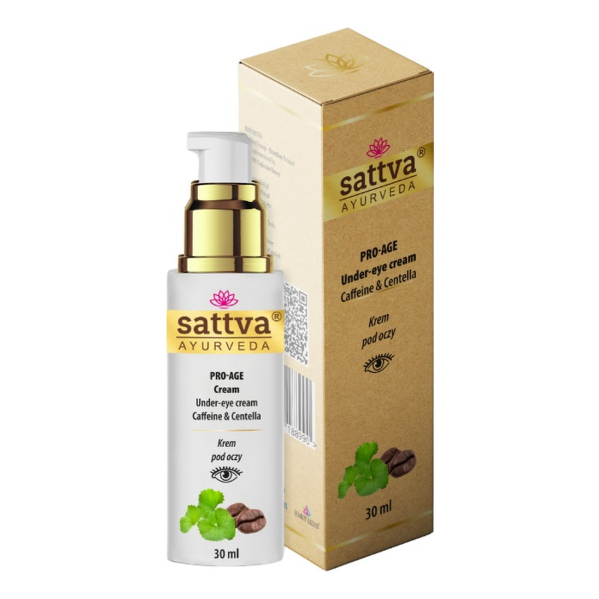 Sattva Pro-Age Under Eye Cream Krem pod oczy z kofeiną i centellą 30ml
