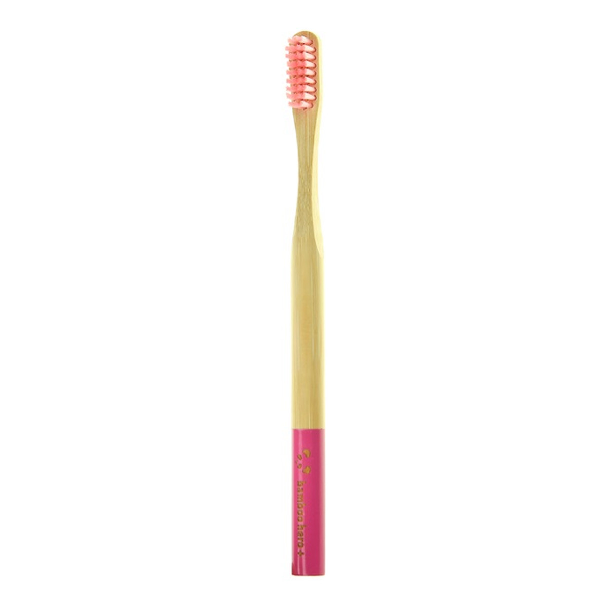 Bamboo Hero Bambusowa szczoteczka do zębów premium miękka różowa