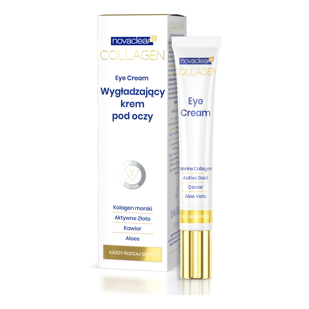 Novaclear Collagen Wygładzający krem pod oczy 15ml