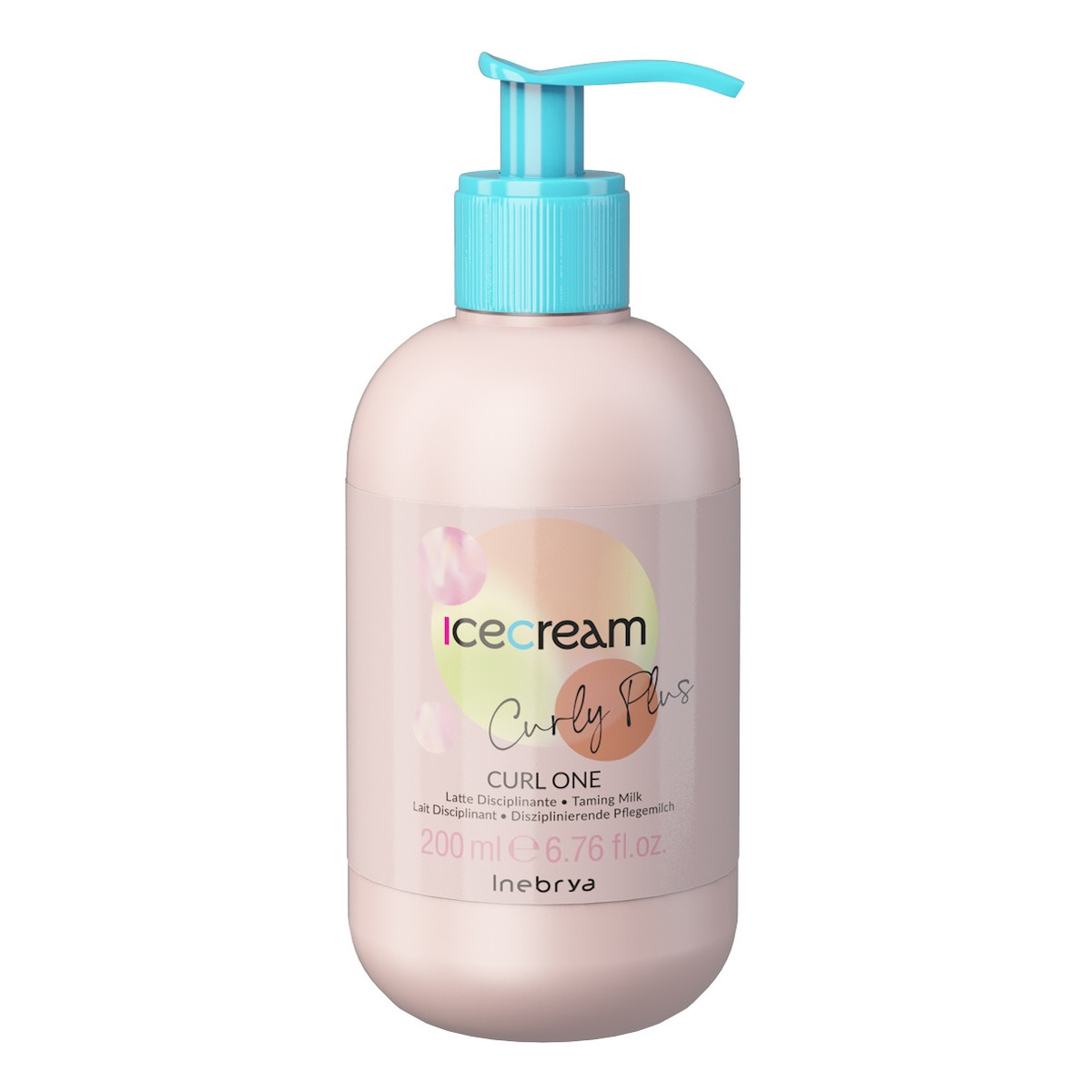 Inebrya Ice Cream Curly Plus dyscyplinujące Mleczko do włosów kręconych i falowanych 200ml