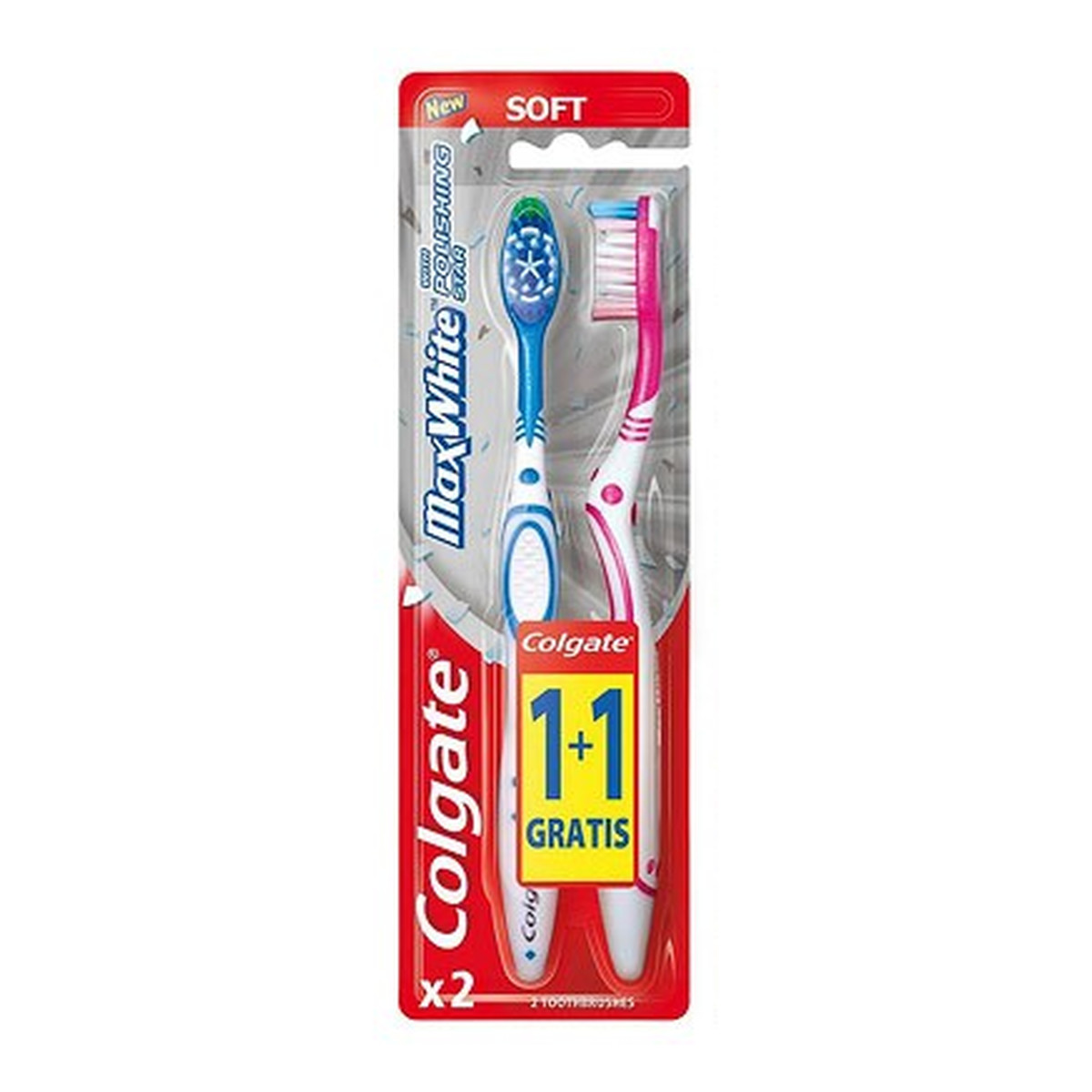 Colgate Soft Max White Szczoteczka Do Zębów 1szt.+1szt.