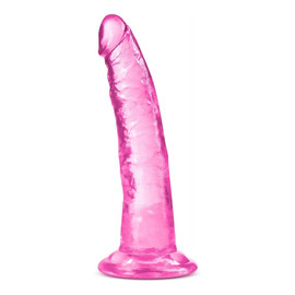 B yours plus lust n' thrust transparentne dildo z przyssawką pink