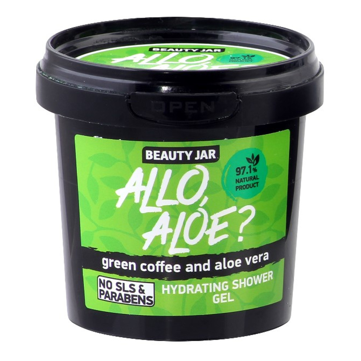 Beauty Jar ALLO ALOE? Nawilżający żel pod prysznic wyciąg z aloesu i zielona kawa 150g