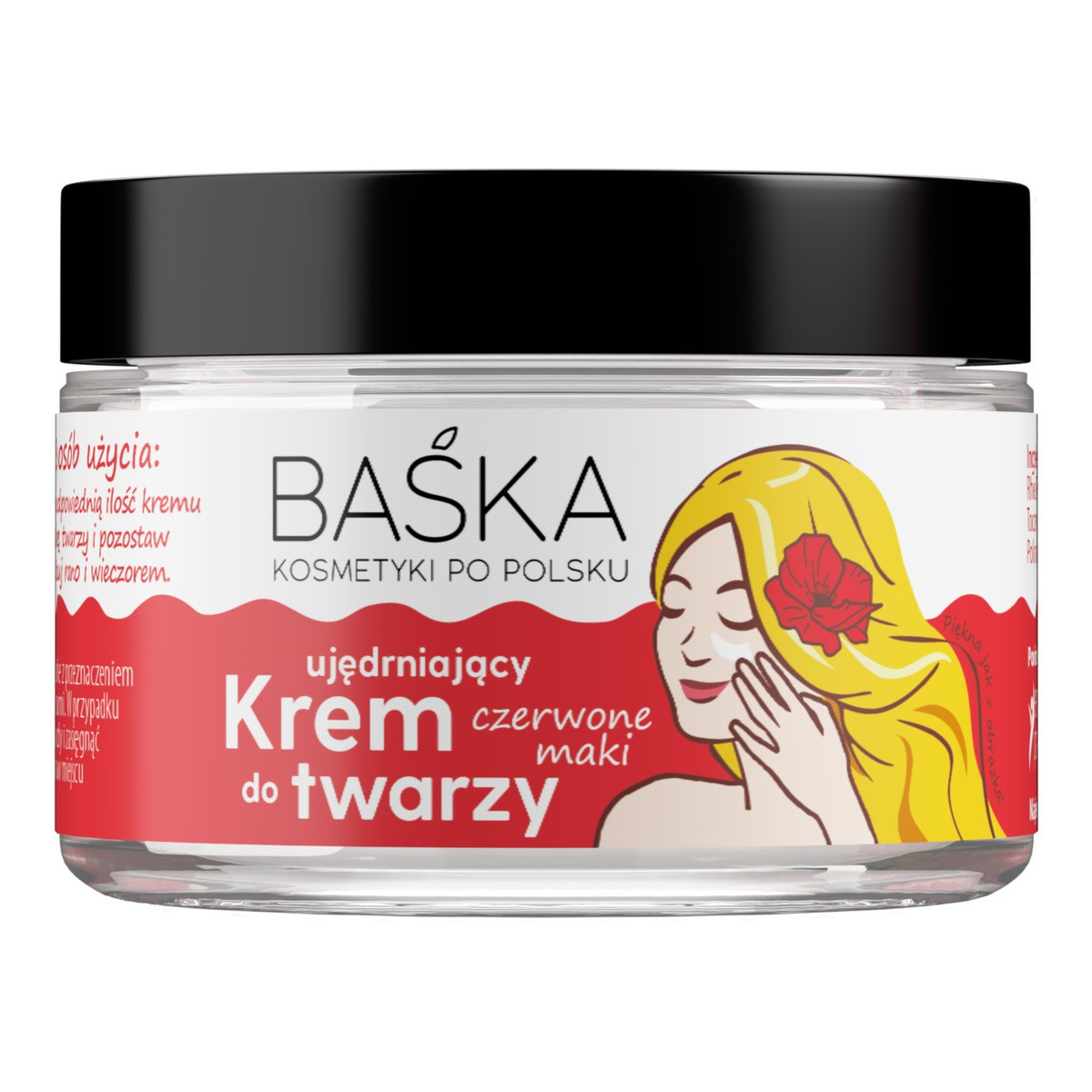 Baśka Kosmetyki po polsku Krem do twarzy-ujędrniający maki 50ml