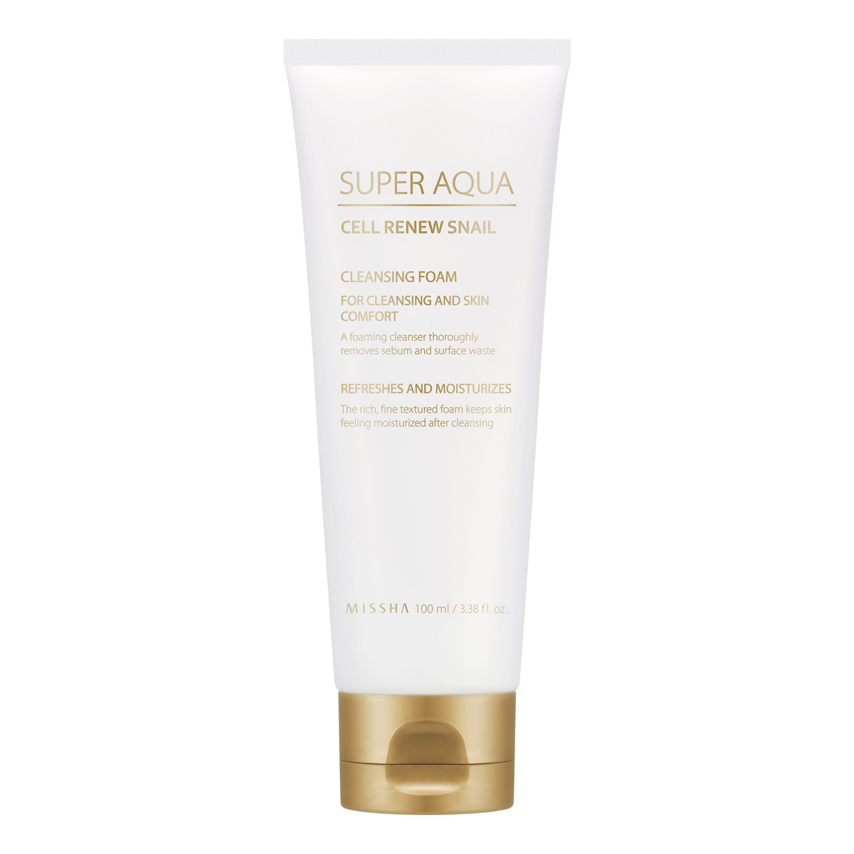 Missha Super Aqua Cell Renew Snail pianka myjąca z ekstraktem ze śluzu ślimaka 100ml