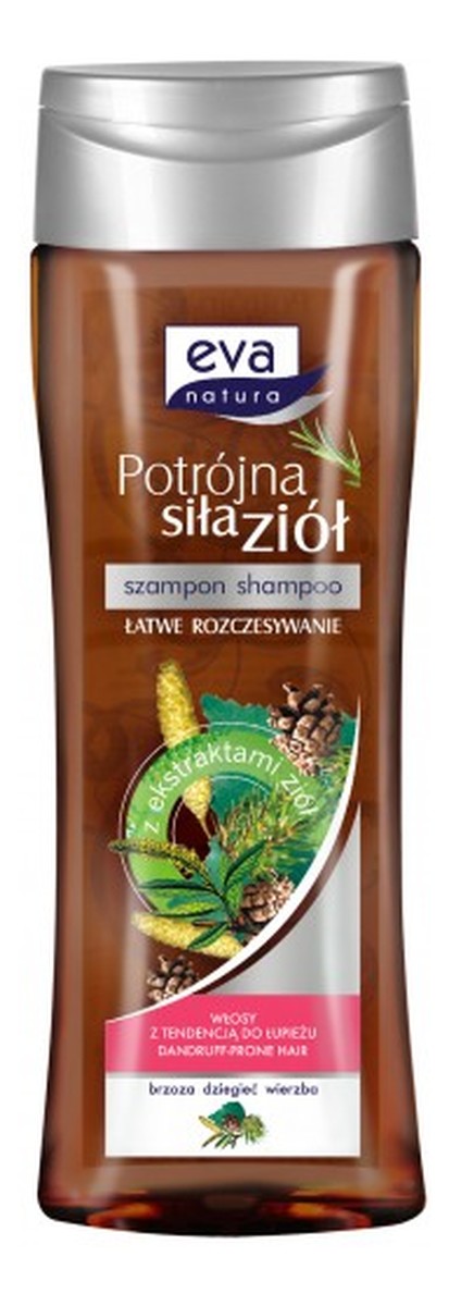 Szampon potrójna siła ziół Brzoza, dziegięć i wierzba