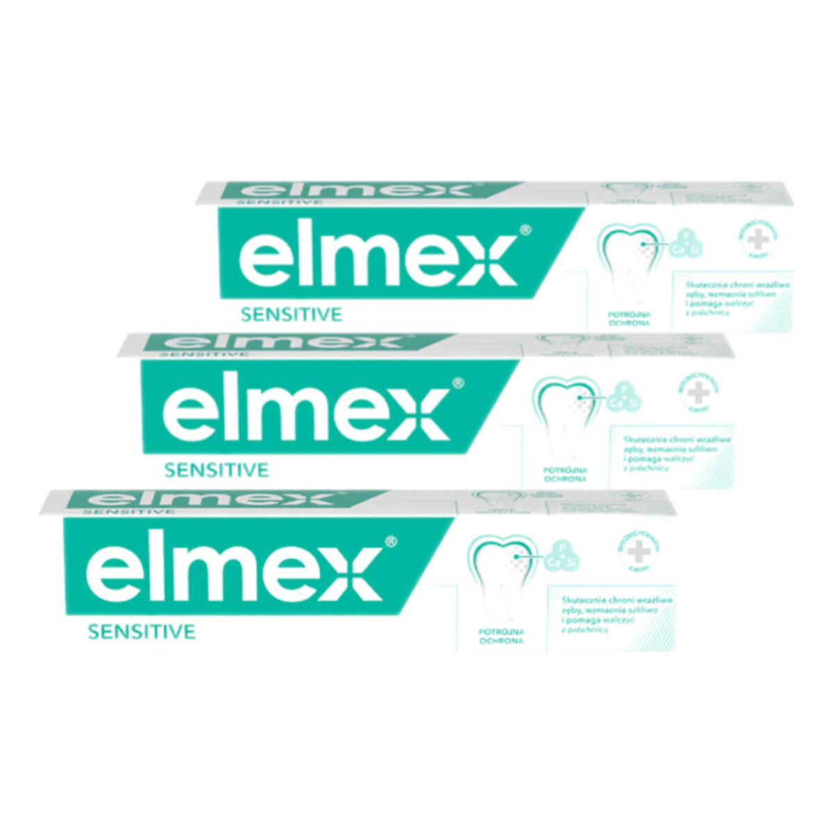 elmex Sensitive Pasta Do Zębów 3x75ml
