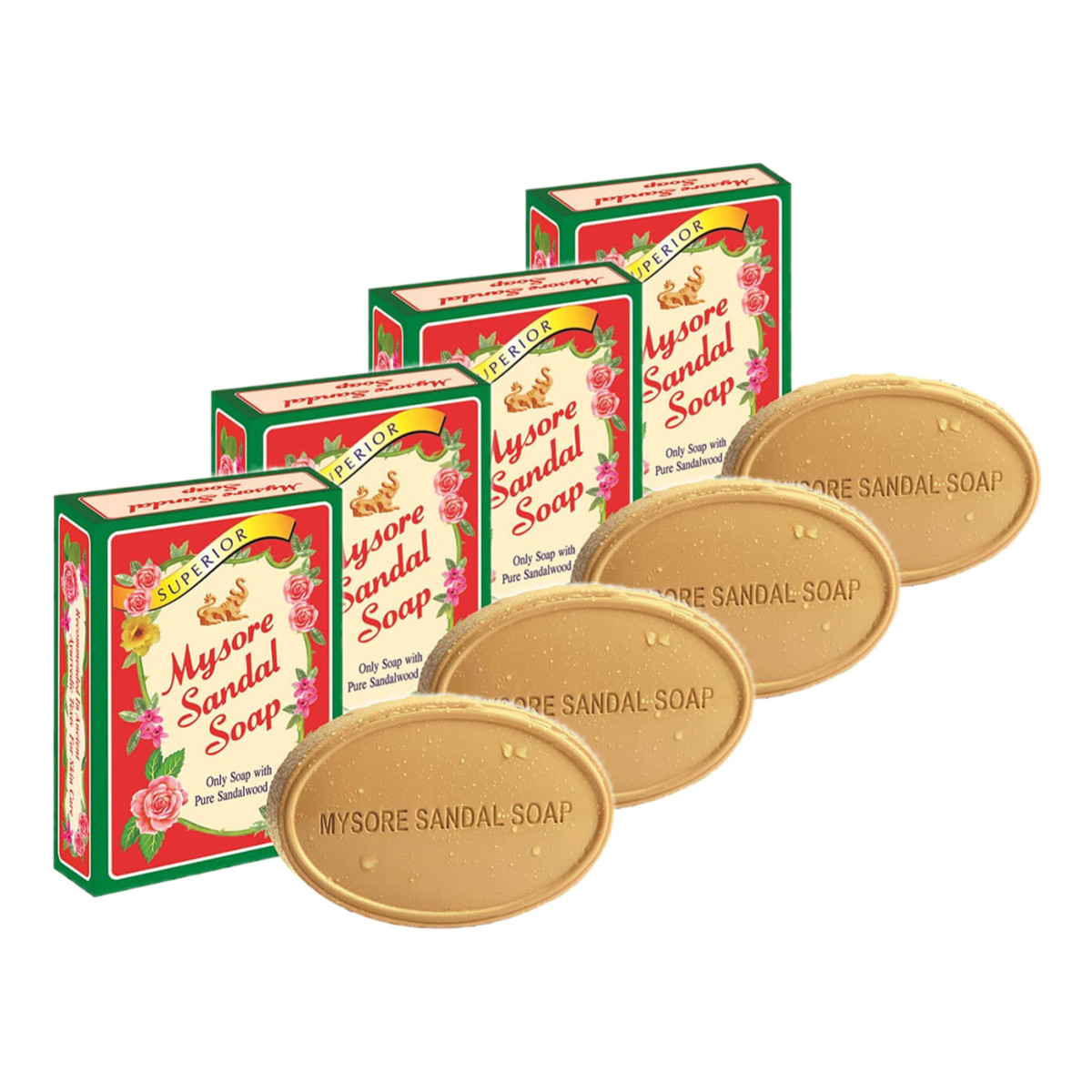 Mysore Mydło sandałowe Ajurwedyjskie 4x150g