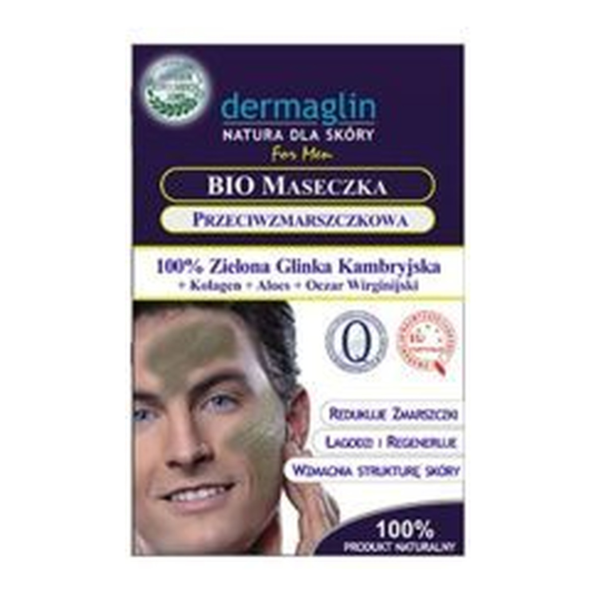Dermaglin BIO Maseczka Przeciwtrądzikowa Dla Mężczyzn 20ml