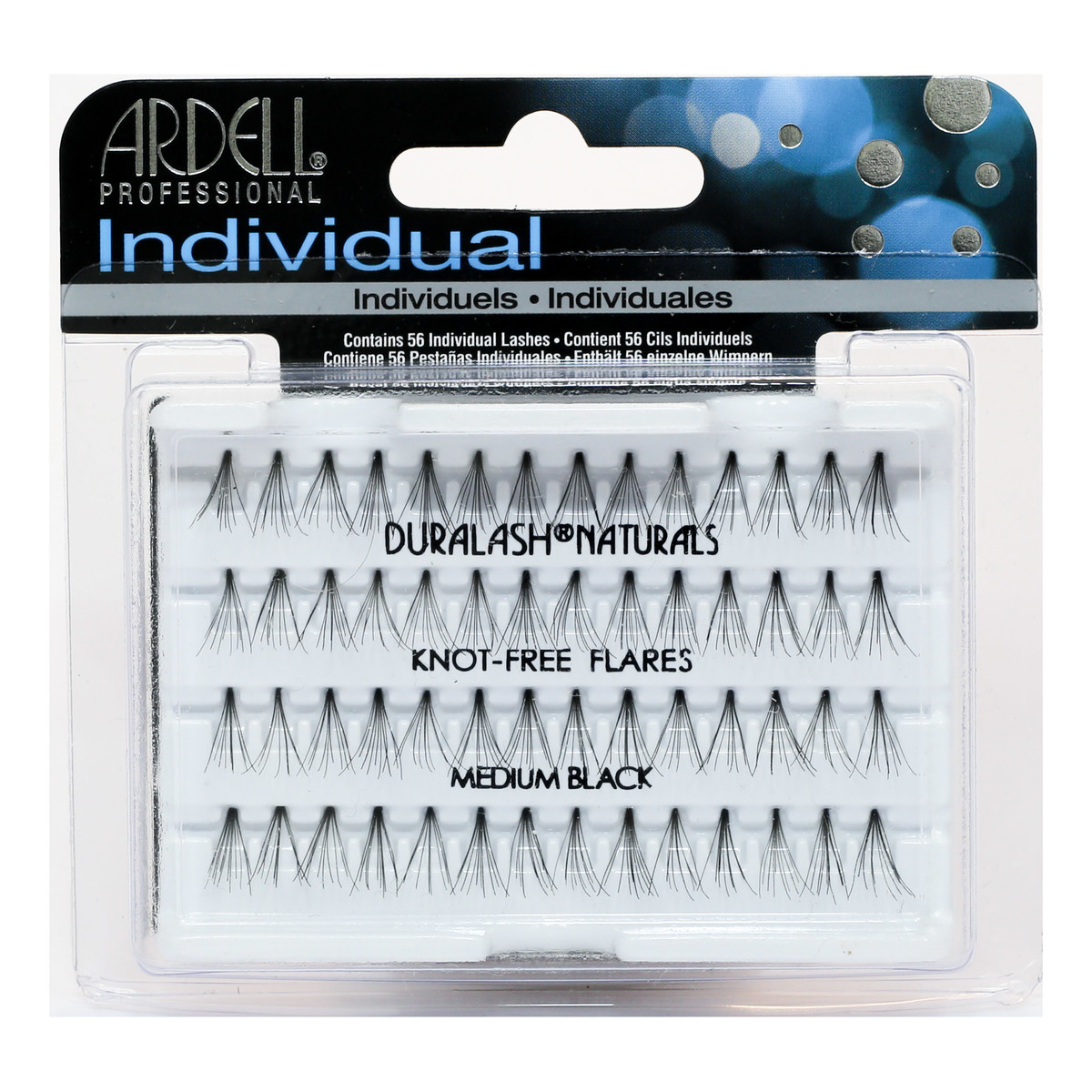 Ardell Duralash Natural Medium Black Kępki Rzęs Bezwęzełkowe Średnie Czarne 56szt.