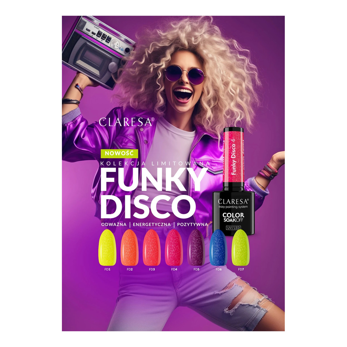 Claresa Funky Disco Lakier hybrydowy 5g