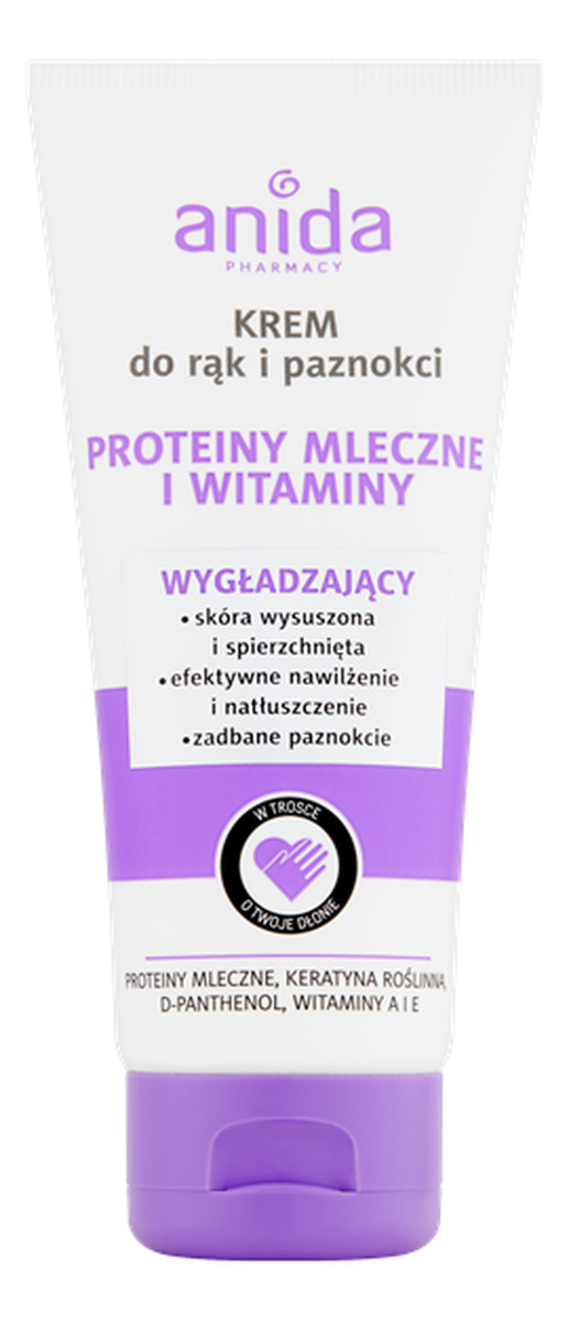 KREM DO RĄK WYGŁADZAJĄCY PROTEINY MLECZNE I WITAMINY