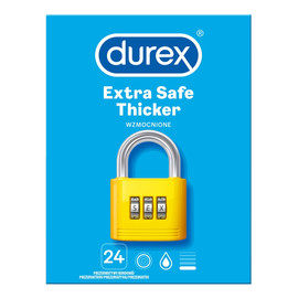 Extra safe thicker prezerwatywy wzmocnione 24 szt
