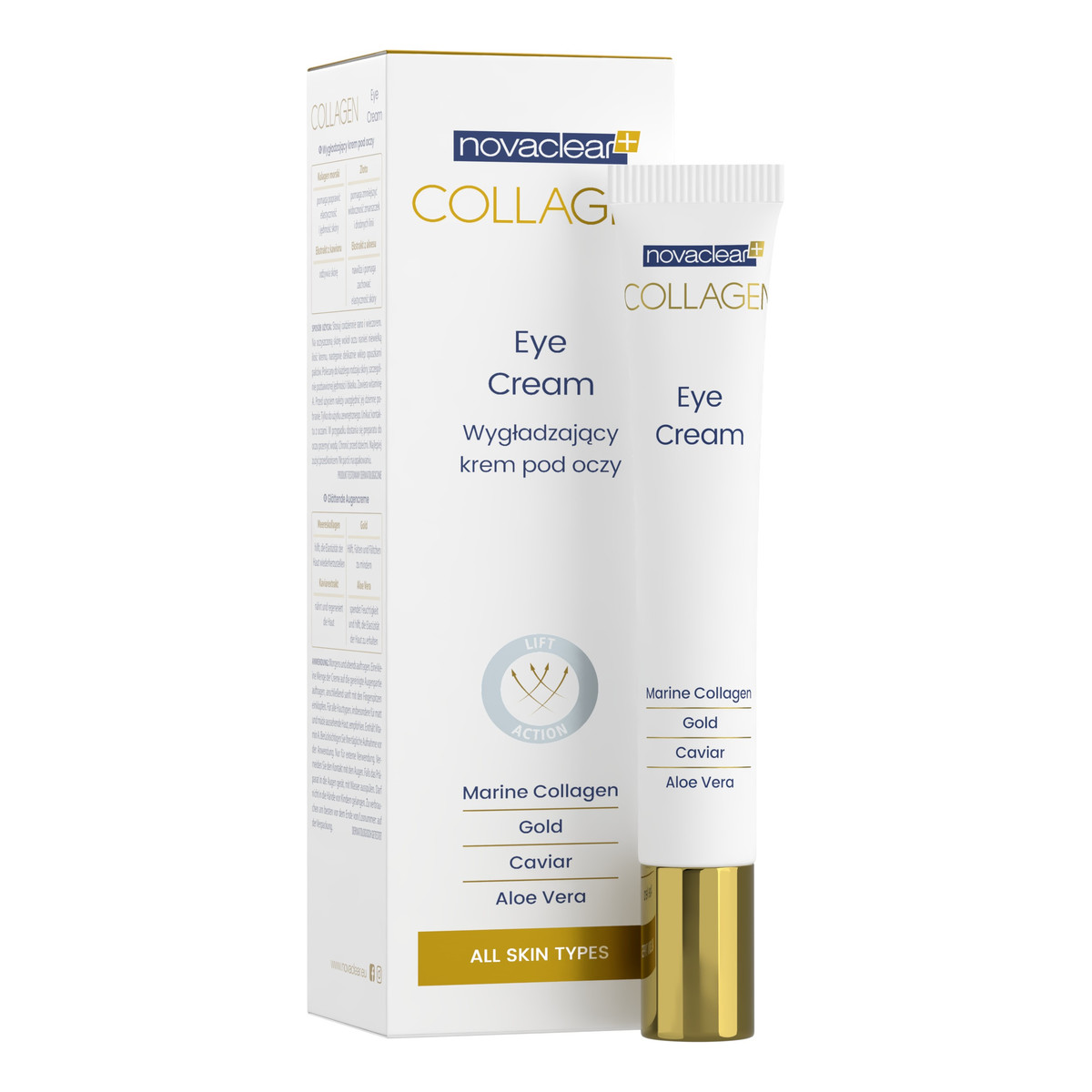 Novaclear Collagen Wygładzający krem pod oczy 15ml