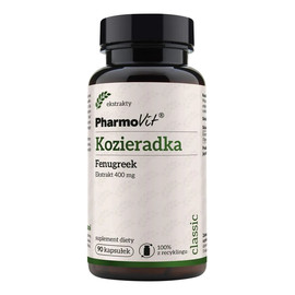 Kozieradka 400 mg suplement diety 90 kapsułek