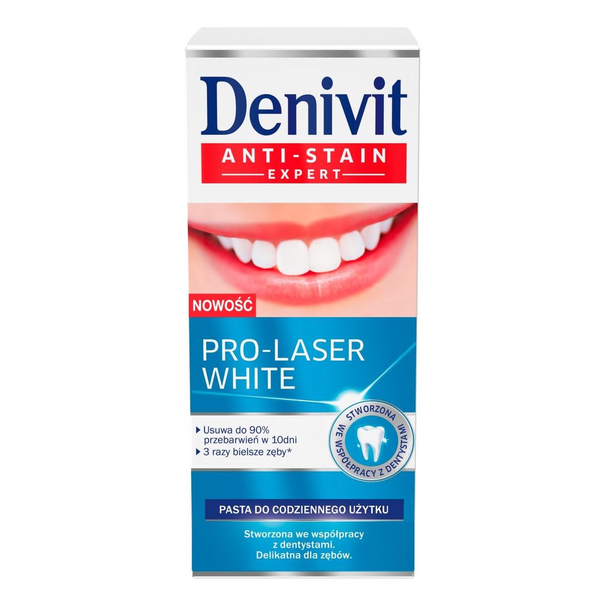 Denivit Anti-Stain Expert Pasta Do zębów Pro-Laser White 50ml