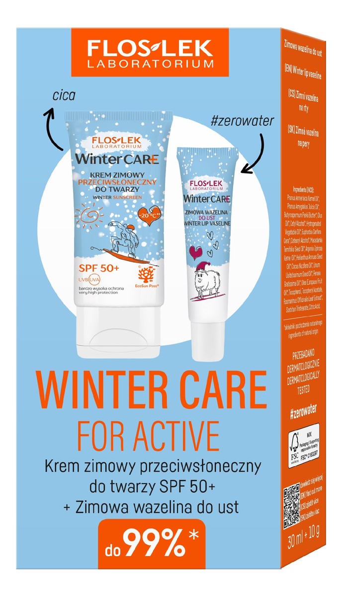 Zestaw prezentowy winter care ( krem ochronny zimowy 30 ml + wazelina do ust 10g)