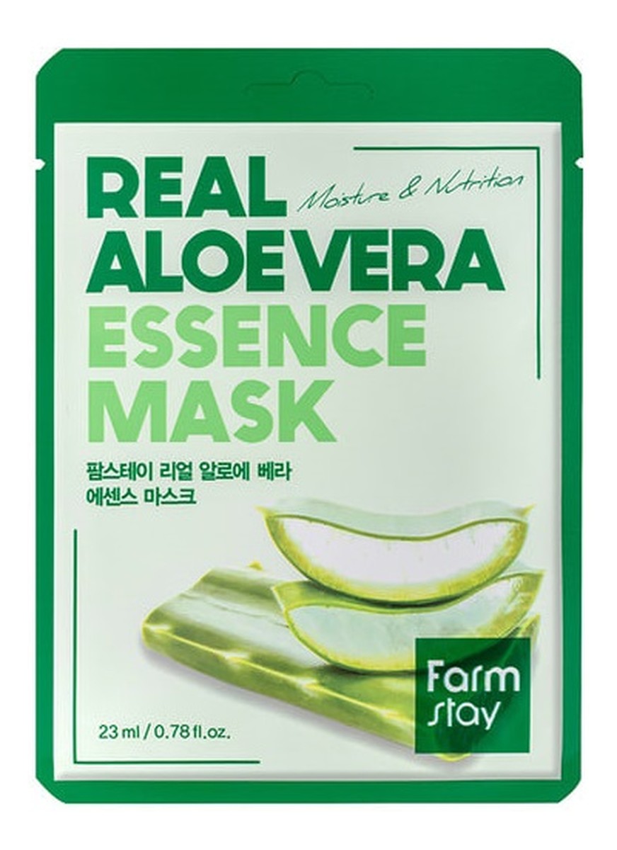 Real aloe vera essence mask nawilżająca maseczka w płachcie z ekstraktem z aloesu