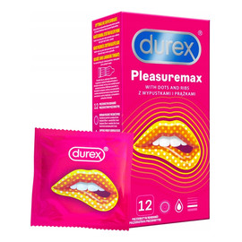 Pleasuremax prezerwatywy z wypustkami i prążkami 12szt