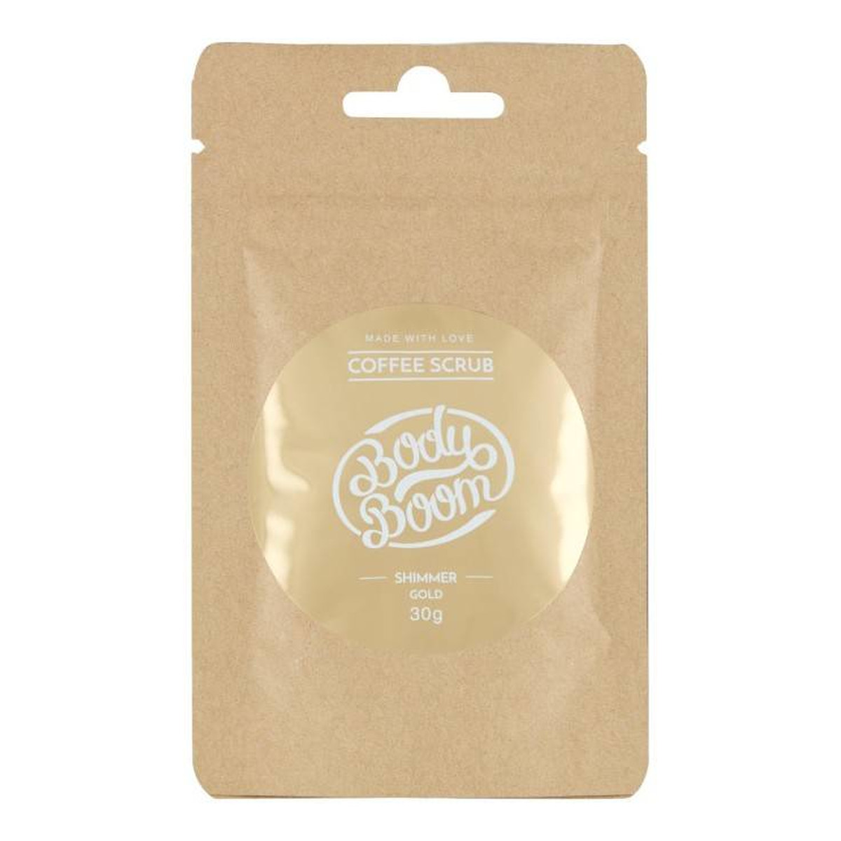 Body Boom Peeling kawowy Shimmer Gold Naturalny 30g