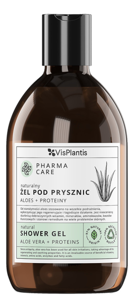 Naturalny żel pod prysznic Aloes + Proteiny