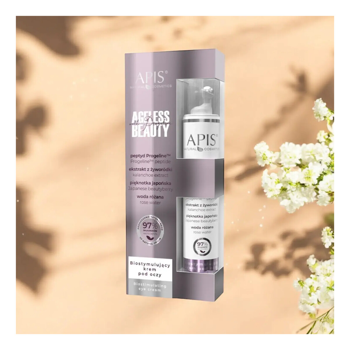 Apis Ageless Beauty with Progeline Krem pod oczy z progeliną biostymulujący 10ml