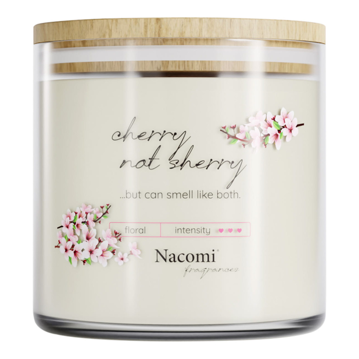 Nacomi Fragrances Świeca zapachowa sojowa - Cherry not sherry 450g