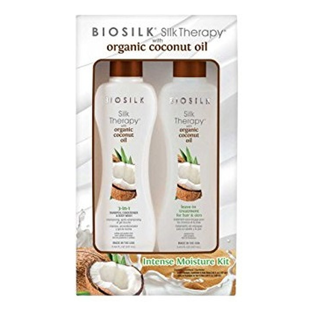 Biosilk Silk Therapy zestaw Organic Coconut Oil 3in1 167ml