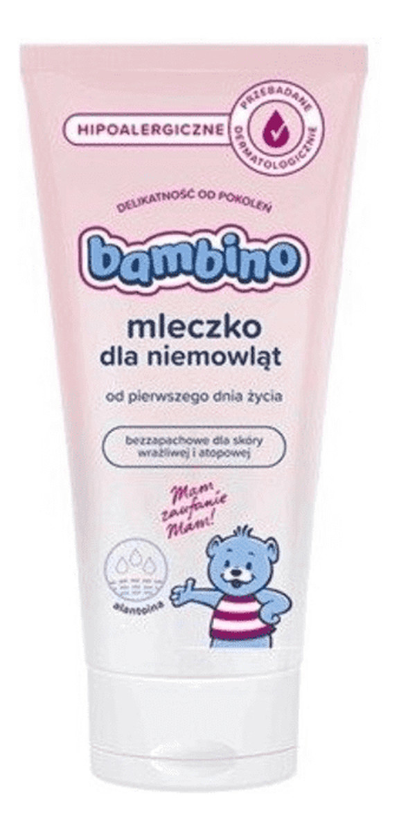 Hipoalergiczne mleczko dla niemowląt bezzapachowe
